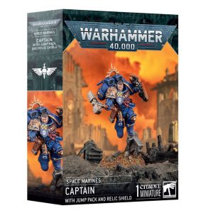 Warhammer 40,000 Space Marines: Captain with Jump Pack and Relic Shield